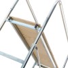 <p>Pianale in legno di Pino Radiata Multistrato sostenuto da una struttura in tubolare di acciaio sagomato<br />per un incastro perfetto al montante.</p>